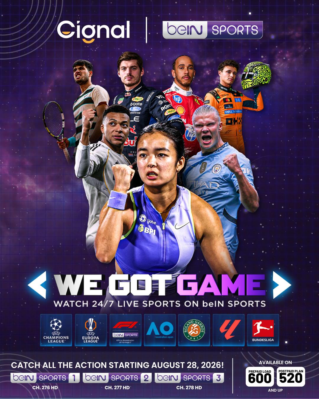 Cignal Expands Global Sports Lineup with Return of beIN SPORTS